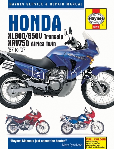 Haynes Honda XL600/650V Transalp; XRV750 Africa Twin 1987-2007