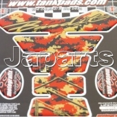 Motografix Tankpad Suzuki Bandit Rood/Zwart/Goud